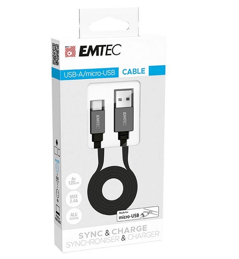 Cavo Dati Usb 2.4A Fast Charging Connettore Micro Usb Per Smartphone